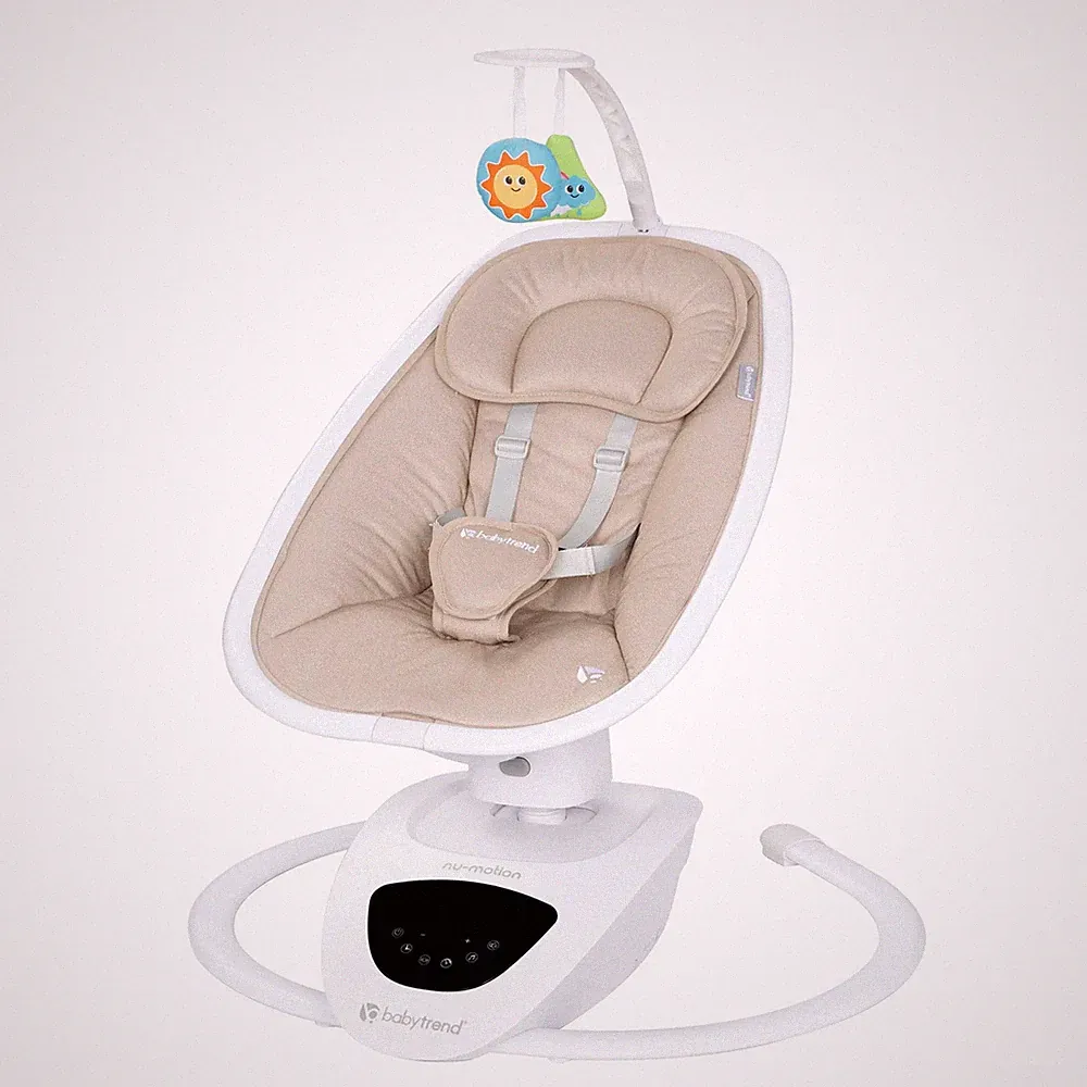 Baby Trend NuMotion Infinity Swing, 5-Motion Newborn to Infant Rocker, Dash Tan