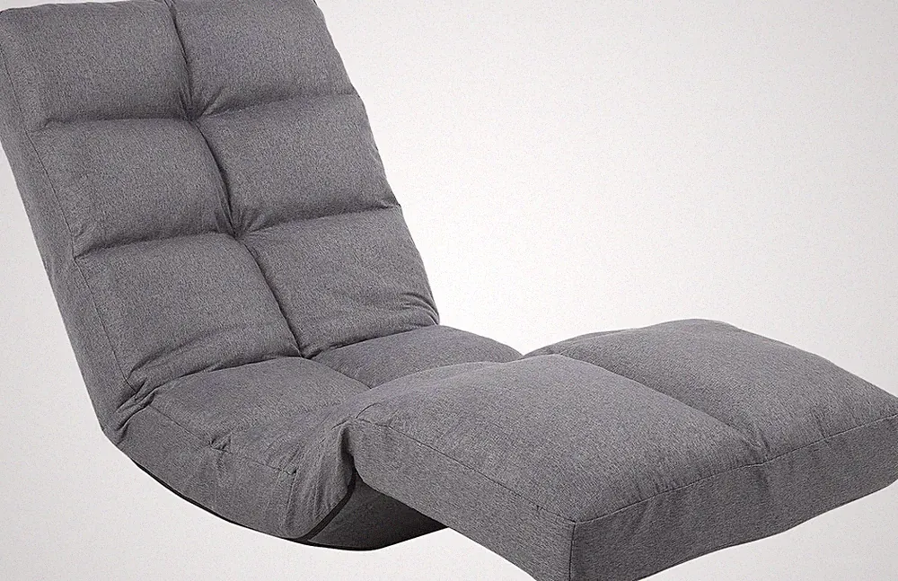 Floor Recliner with Adjustable Footrest - 14-Position Backrest & 5-Level Footres
