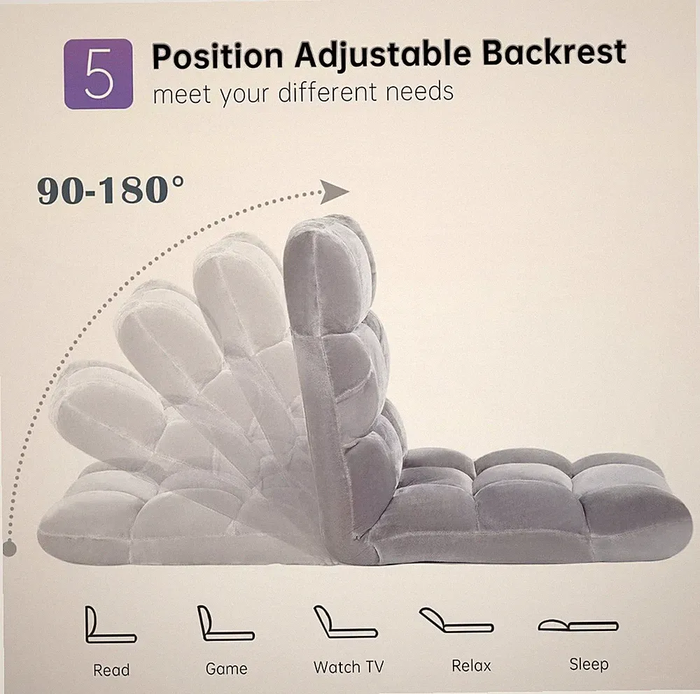 Recliner Floor Chair With 5 Adjustable Positions