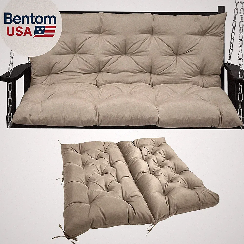 Swing Replacement Seat Cushions, 2-3 Seater Bench Cushions for Outdoor Furnitur