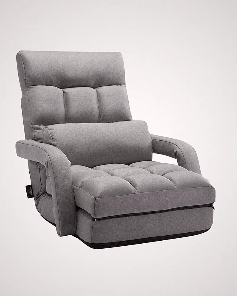 Uimoso Floor Chair 5 Adjustable Position with Armrest Gaming Lazy Sofa Chairs